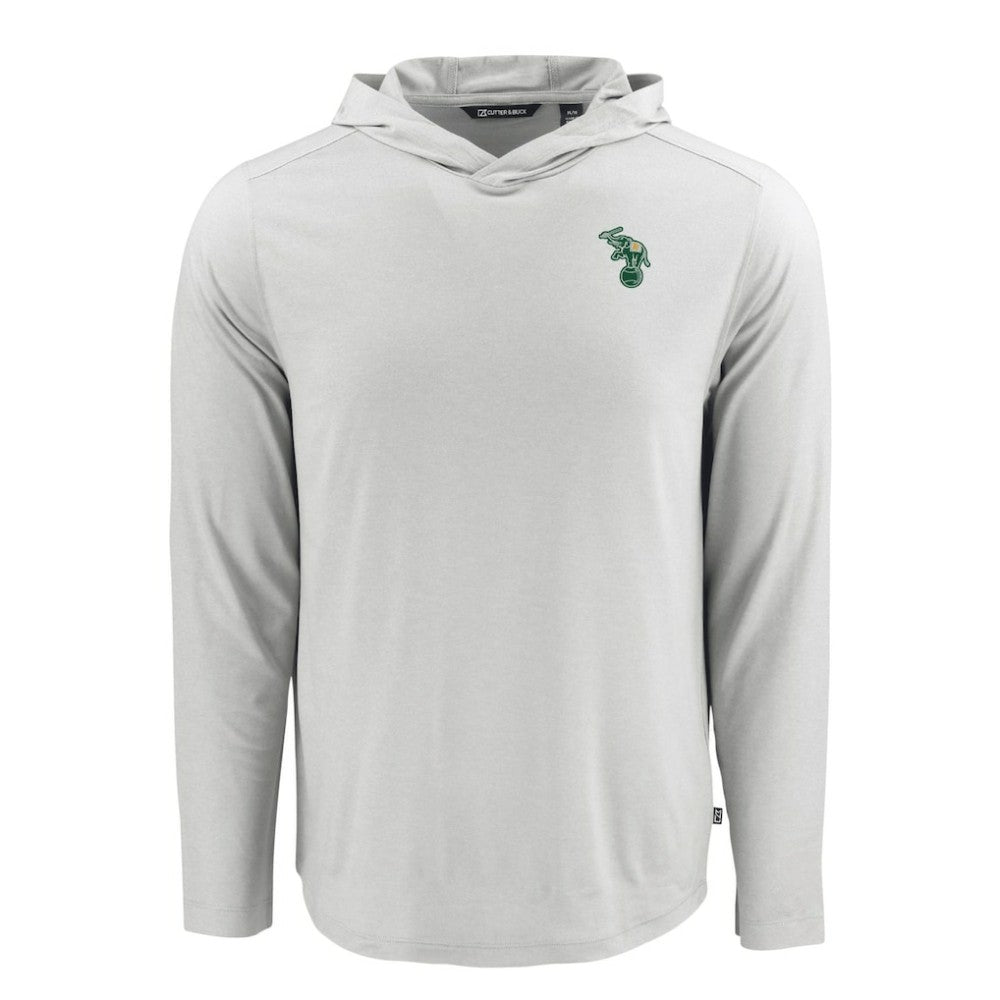 Gray Athletics Cutter & Buck Coastline Epic Comfort Recycled Eco Hoodie Long Sleeve T-Shirt