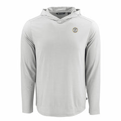 Gray Milwaukee Brewers Cutter & Buck Coastline Epic Comfort Recycled Eco Hoodie Long Sleeve T-Shirt