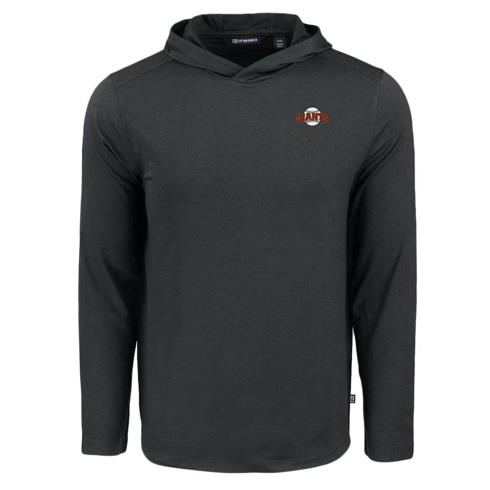 Black San Francisco Giants Cutter & Buck Coastline Epic Comfort Recycled Eco Hoodie Long Sleeve T-Shirt