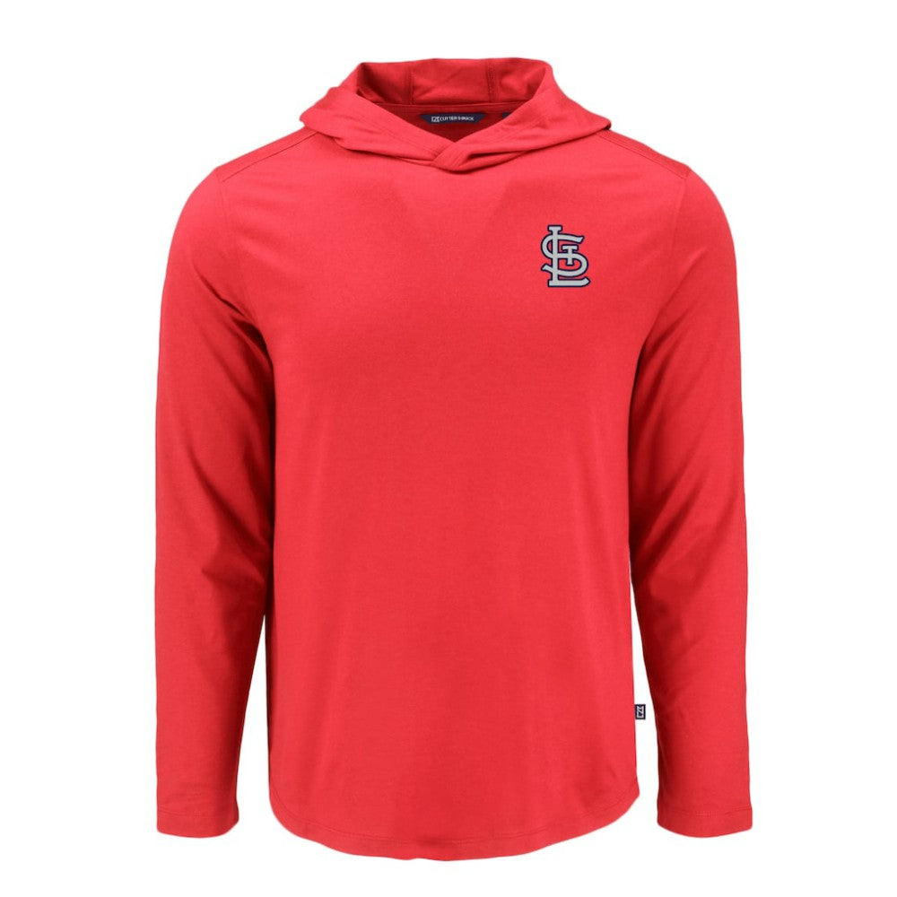 Red St. Louis Cardinals Cutter & Buck Coastline Epic Comfort Recycled Eco Hoodie Long Sleeve T-Shirt