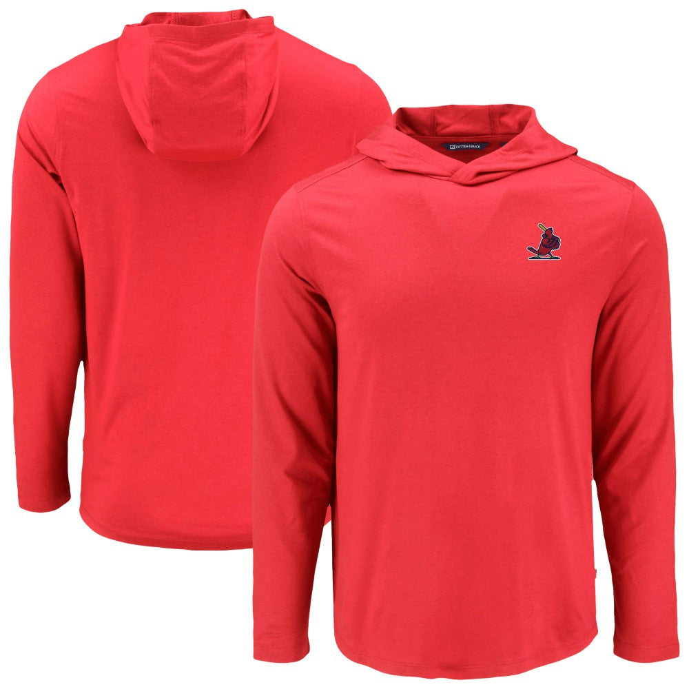Red St. Louis Cardinals Cutter & Buck Coastline Epic Comfort Recycled Eco Hoodie Long Sleeve T-Shirt