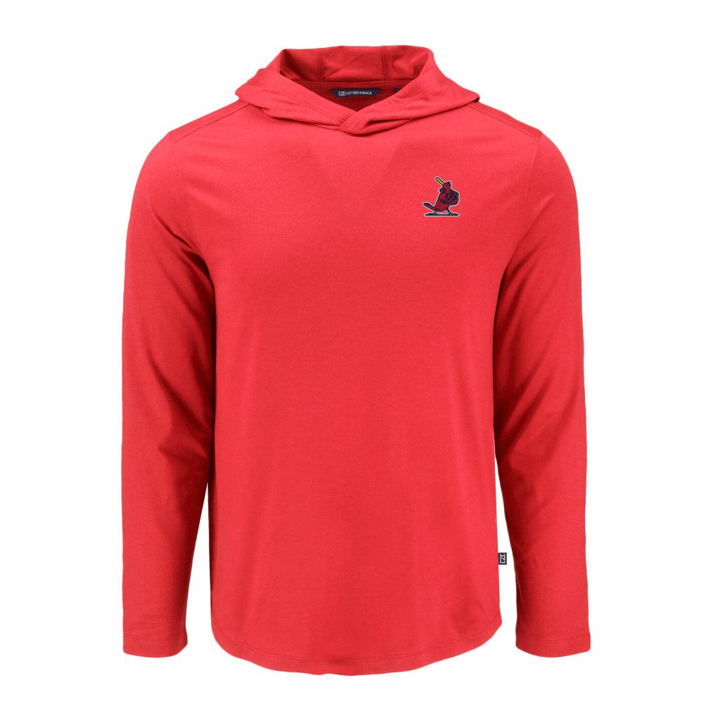 Red St. Louis Cardinals Cutter & Buck Coastline Epic Comfort Recycled Eco Hoodie Long Sleeve T-Shirt