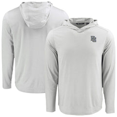 Gray Washington Nationals Cutter & Buck Coastline Epic Comfort Recycled Eco Hoodie Long Sleeve T-Shirt