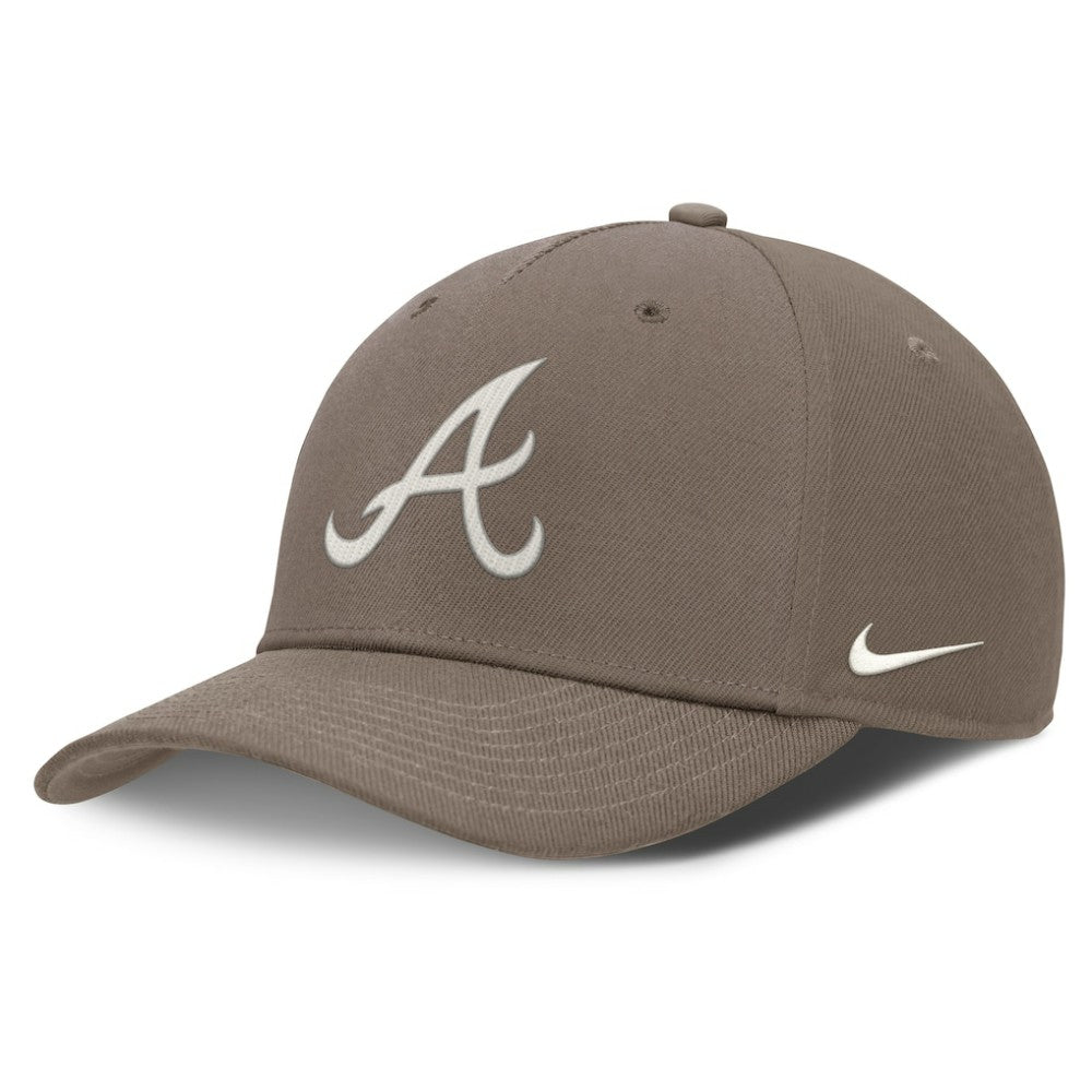 Brown Atlanta Braves Nike Rise Performance Adjustable Hat