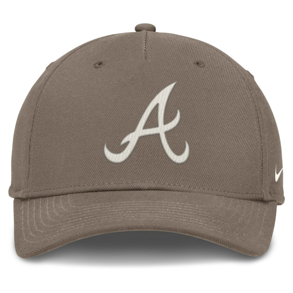 Brown Atlanta Braves Nike Rise Performance Adjustable Hat