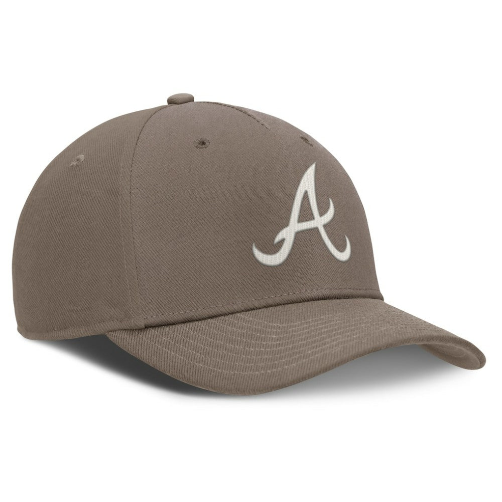 Brown Atlanta Braves Nike Rise Performance Adjustable Hat