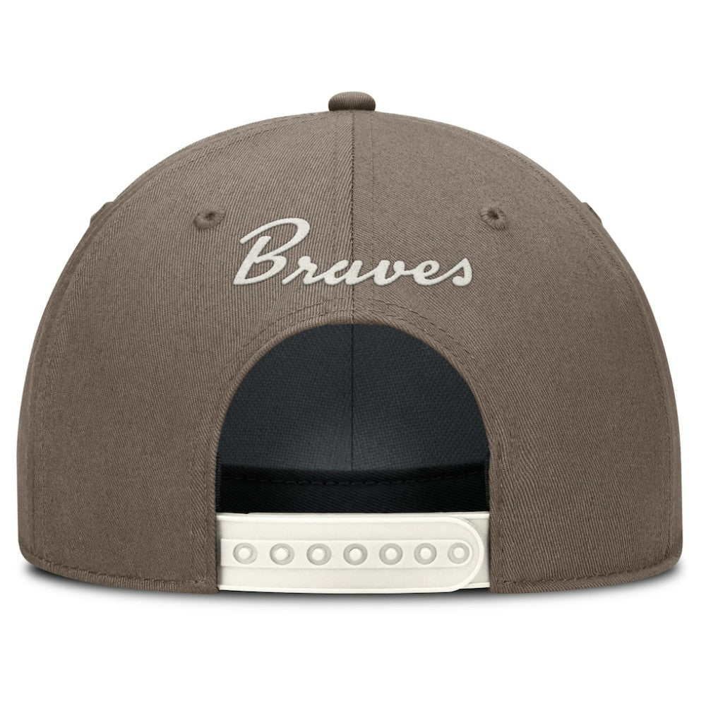 Brown Atlanta Braves Nike Rise Performance Adjustable Hat