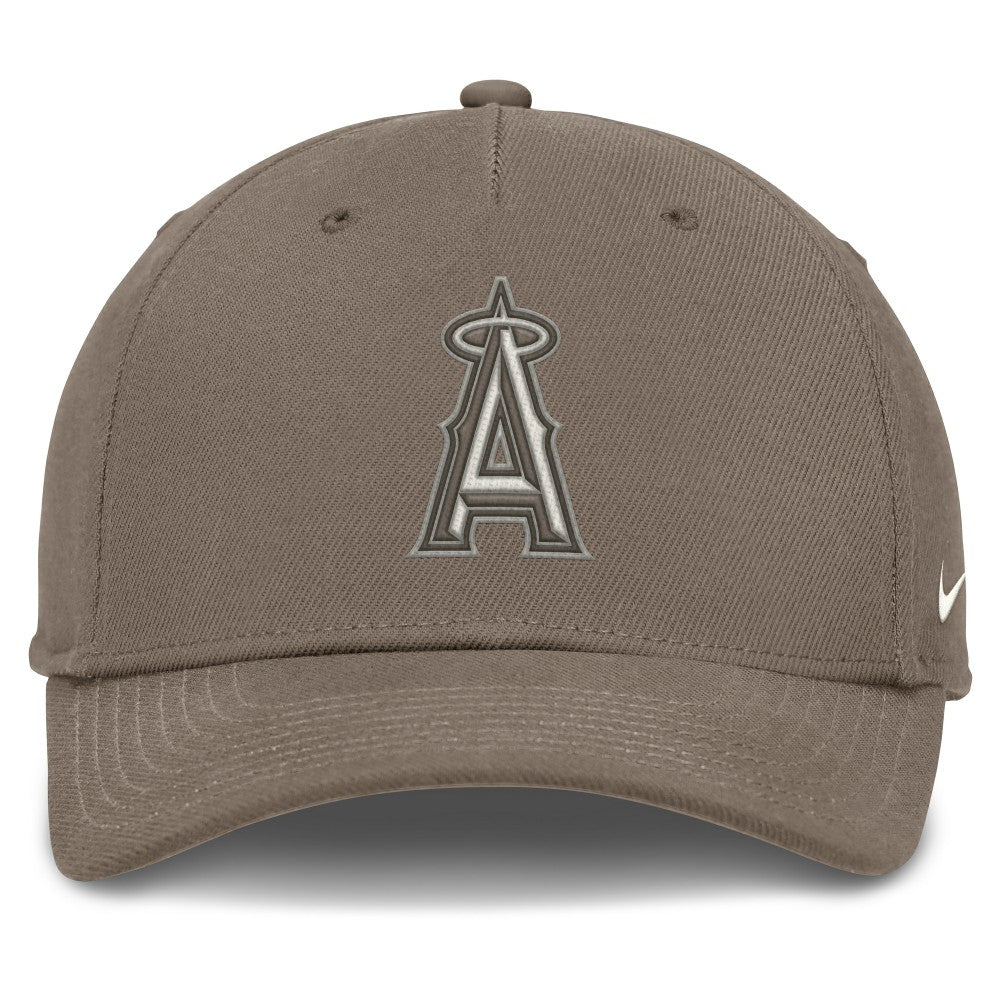 Brown Los Angeles Angels Nike Rise Performance Adjustable Hat