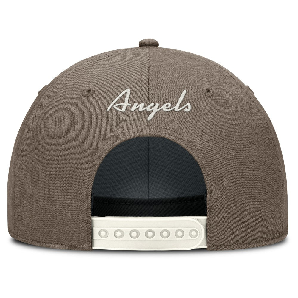 Brown Los Angeles Angels Nike Rise Performance Adjustable Hat