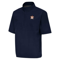 Navy Houston Astros Antigua Brisk Quarter-Zip Wind Shirt