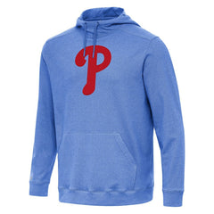 Heather Royal Philadelphia Phillies Antigua Cloud Pullover Hoodie