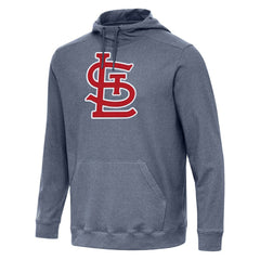 Heather Navy St. Louis Cardinals Antigua Cloud Pullover Hoodie