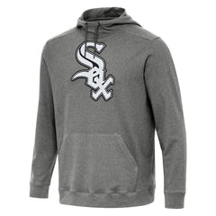 Heather Black Chicago White Sox Antigua Cloud Pullover Hoodie