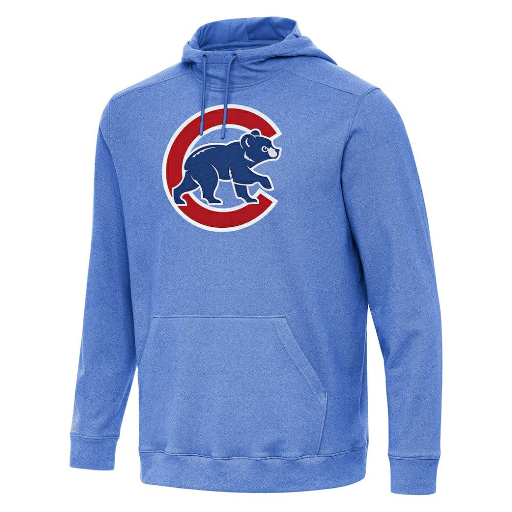 Heather Royal Chicago Cubs Antigua Cloud Pullover Hoodie