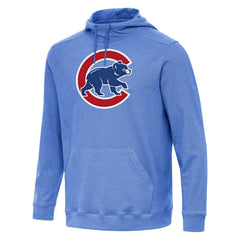 Heather Royal Chicago Cubs Antigua Cloud Pullover Hoodie