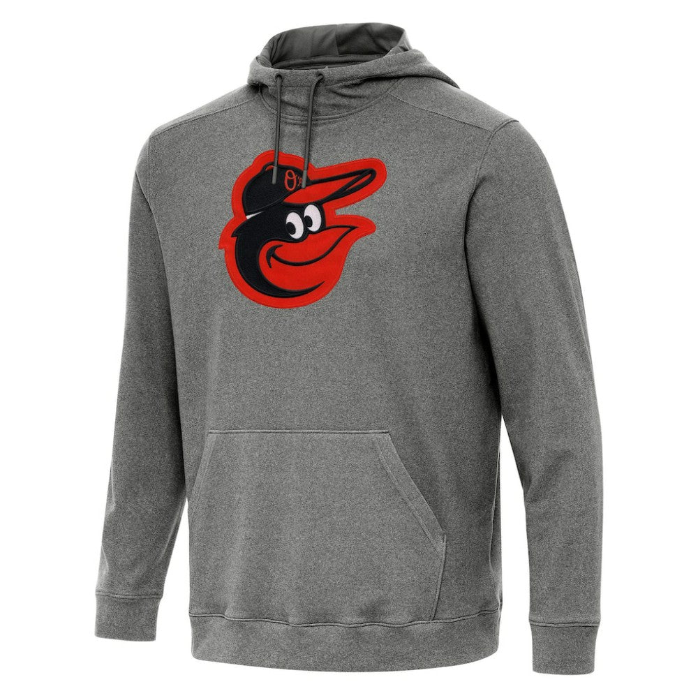 Heather Black Baltimore Orioles Antigua Cloud Pullover Hoodie