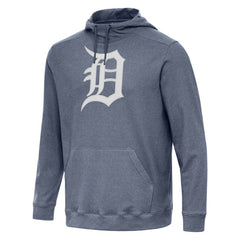 Heather Navy Detroit Tigers Antigua Cloud Pullover Hoodie