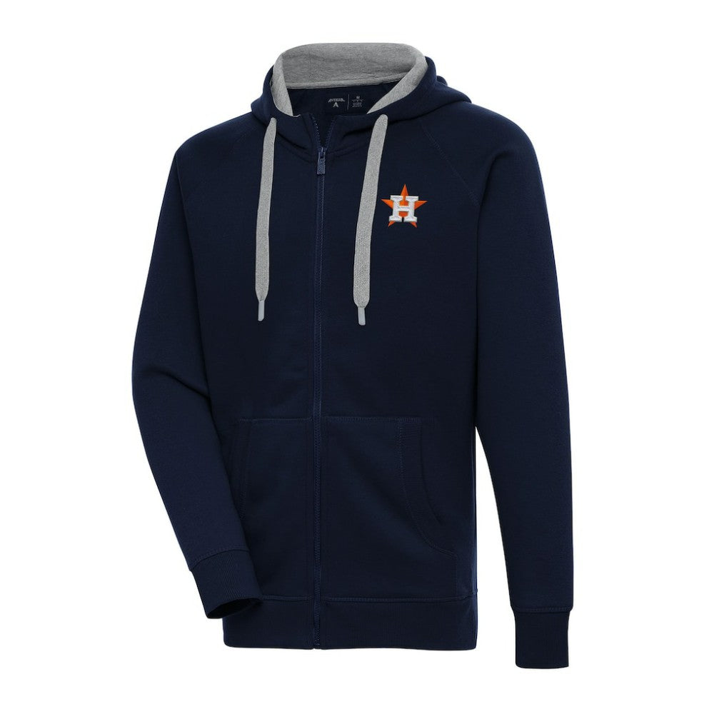 Navy Houston Astros Antigua Big & Tall Victory Full-Zip Hoodie Jacket