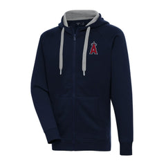 Navy Los Angeles Angels Antigua Big & Tall Victory Full-Zip Hoodie Jacket