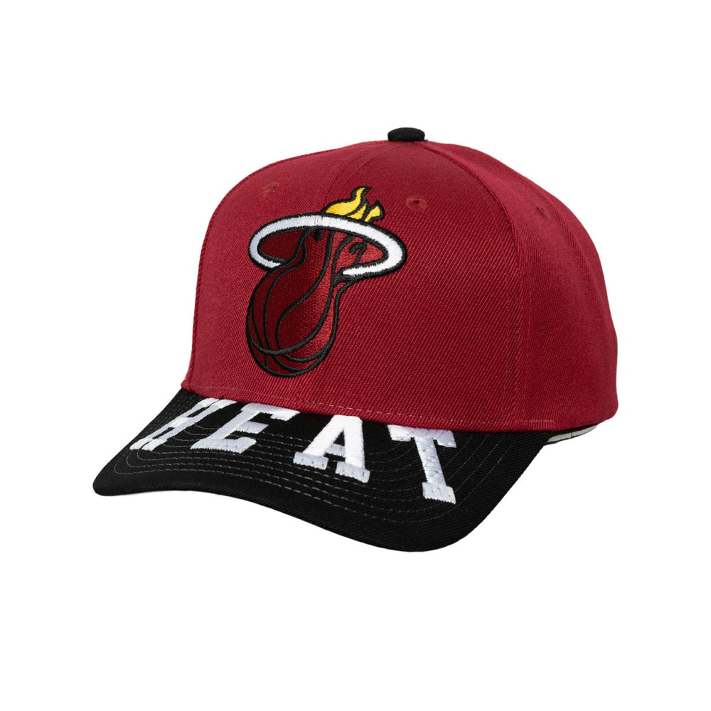 Mitchell & Ness Miami Heat Underarch Two-Tone Pro Crown Snapback Hat