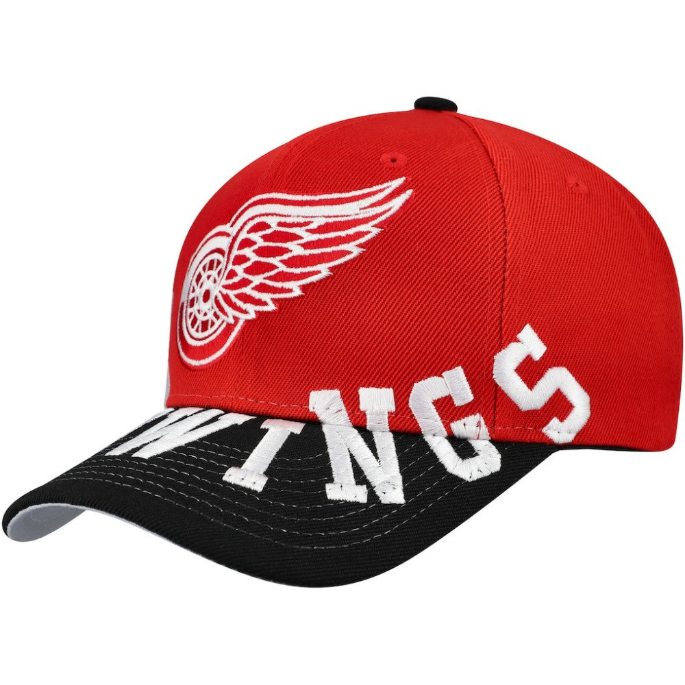 NHL Detroit Red Wings Mitchell & Ness Underarch Two-Tone Pro Crown Snapback Hat