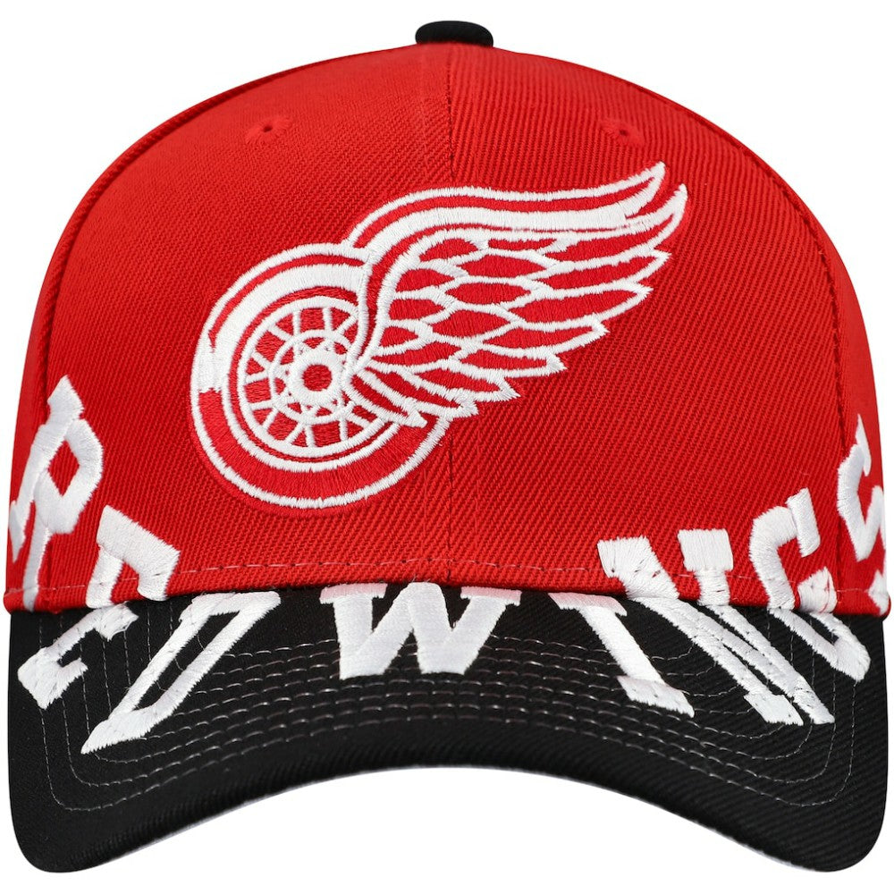 NHL Detroit Red Wings Mitchell & Ness Underarch Two-Tone Pro Crown Snapback Hat