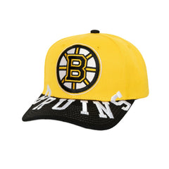NHL Boston Bruins Mitchell & Ness Underarch Two-Tone Pro Crown Snapback Hat