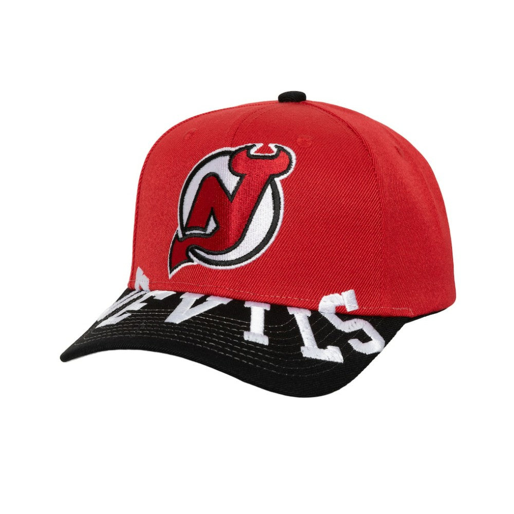 NHL New Jersey Devils Mitchell & Ness Underarch Two-Tone Pro Crown Snapback Hat