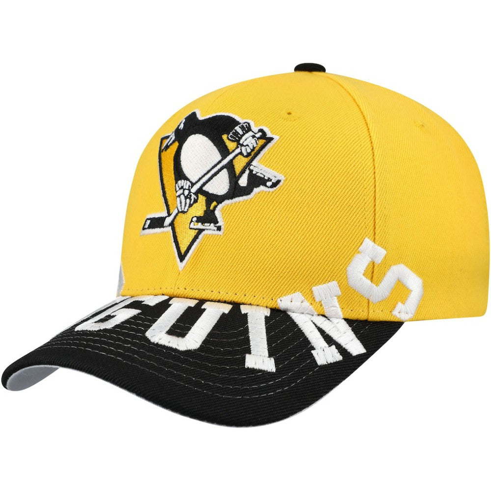 NHL Pittsburgh Penguins Mitchell & Ness Underarch Two-Tone Pro Crown Snapback Hat