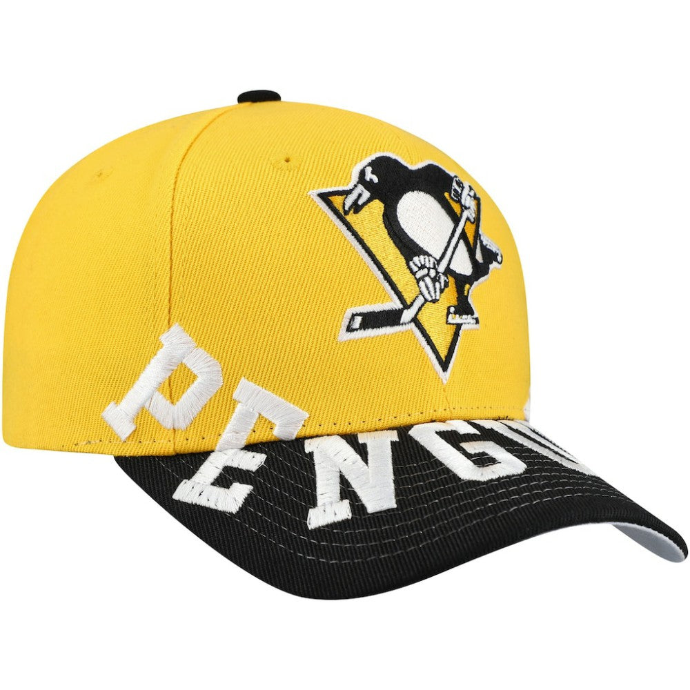 NHL Pittsburgh Penguins Mitchell & Ness Underarch Two-Tone Pro Crown Snapback Hat
