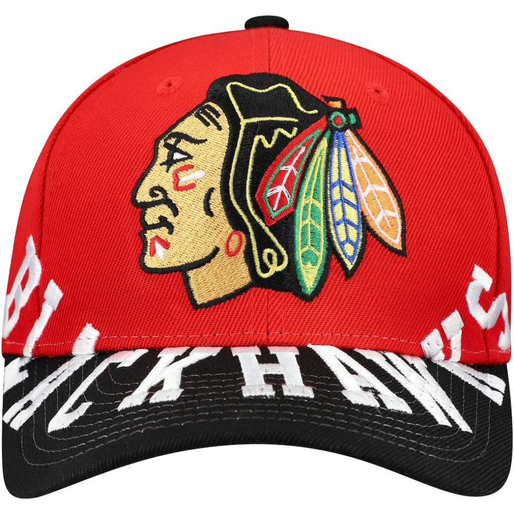 NHL Chicago Blackhawks Mitchell & Ness Underarch Two-Tone Pro Crown Snapback Hat