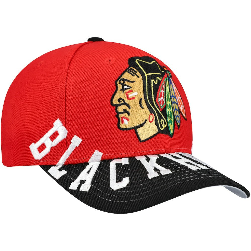 NHL Chicago Blackhawks Mitchell & Ness Underarch Two-Tone Pro Crown Snapback Hat