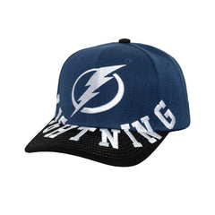 NHL Tampa Bay Lightning Mitchell & Ness Underarch Two-Tone Pro Crown Snapback Hat