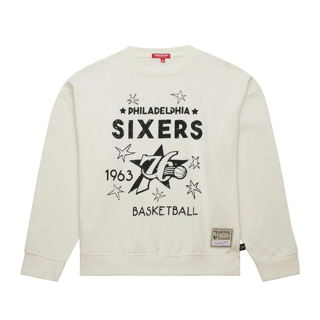 Mitchell & Ness Philadelphia 76ers Women's Hardwood Classics Pullover Sweatshirt