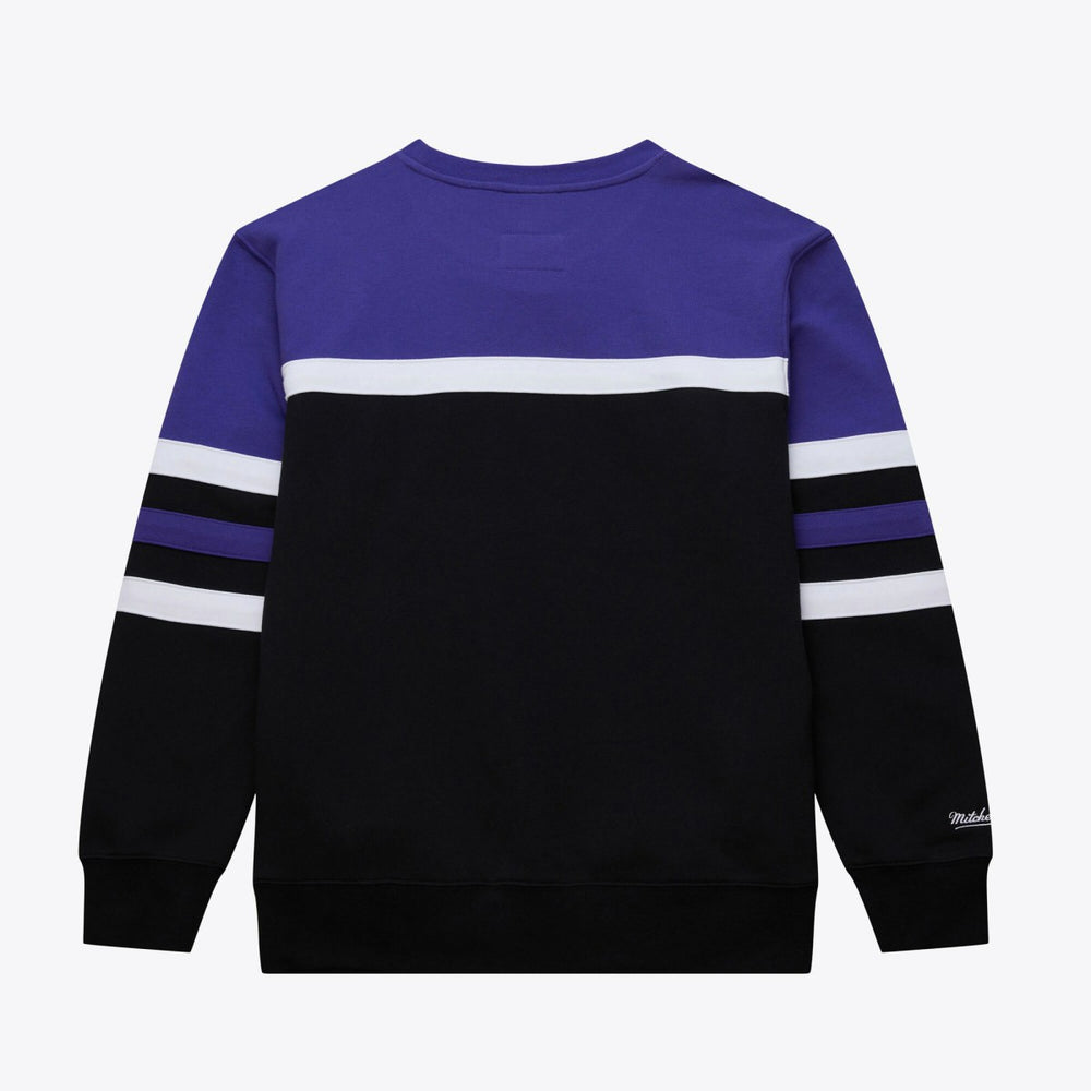 Mitchell & Ness Utah Jazz Hardwood Classics Vintage Logo Head Coach Pullover Sweatshirt