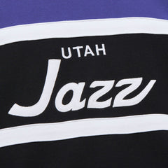 Mitchell & Ness Utah Jazz Hardwood Classics Vintage Logo Head Coach Pullover Sweatshirt