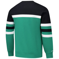 Mitchell & Ness Boston Celtics Hardwood Classics Vintage Logo Head Coach Pullover Sweatshirt