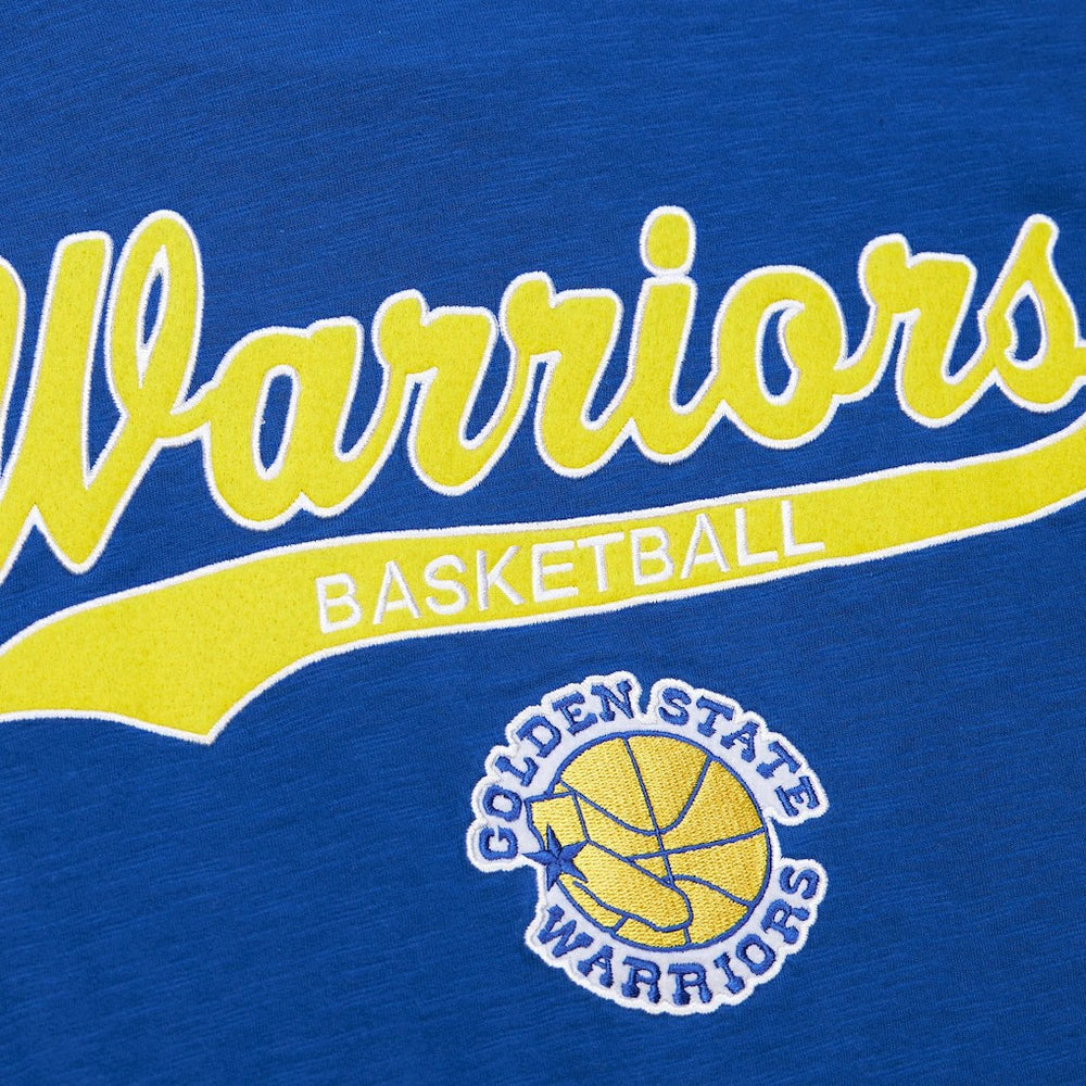 Mitchell & Ness Golden State Warriors Hardwood Classics Felt Applique Slub T-Shirt sale