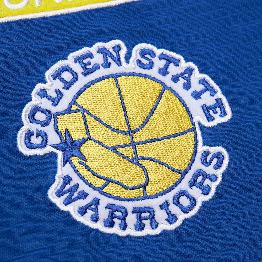 Mitchell & Ness Golden State Warriors Hardwood Classics Felt Applique Slub T-Shirt sale