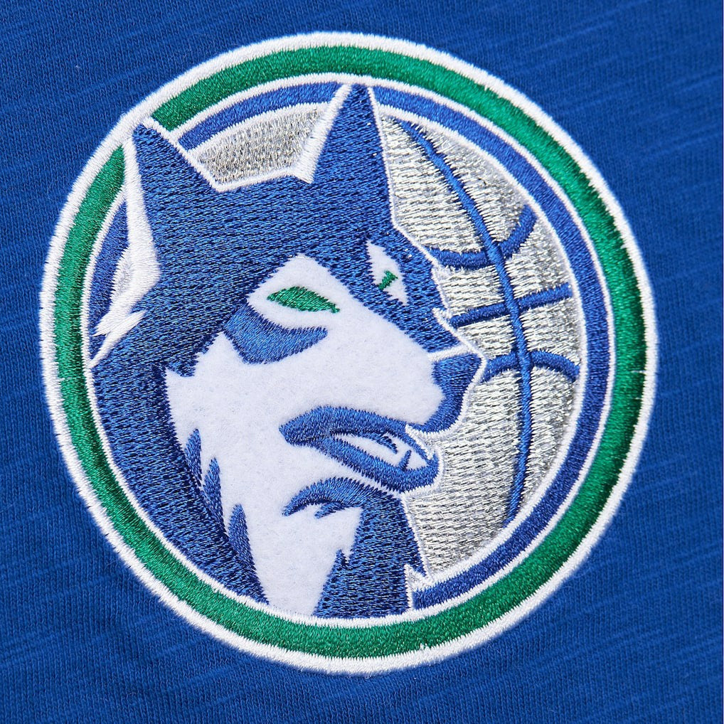 Mitchell & Ness Minnesota Timberwolves Hardwood Classics Felt Applique Slub T-Shirt