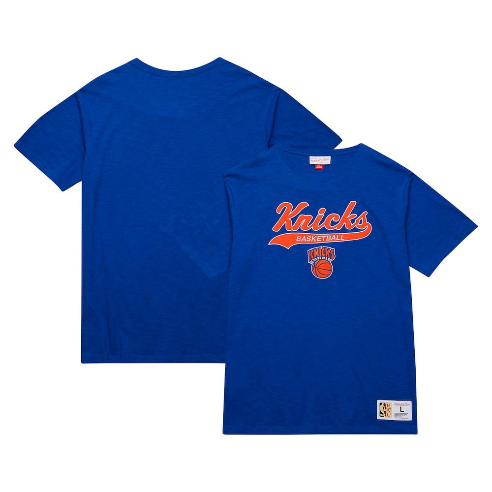 Mitchell & Ness New York Knicks Hardwood Classics Felt Applique Slub T-Shirt