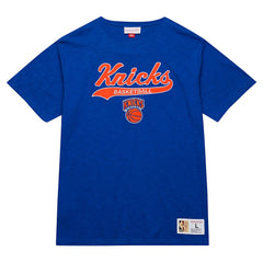 Mitchell & Ness New York Knicks Hardwood Classics Felt Applique Slub T-Shirt