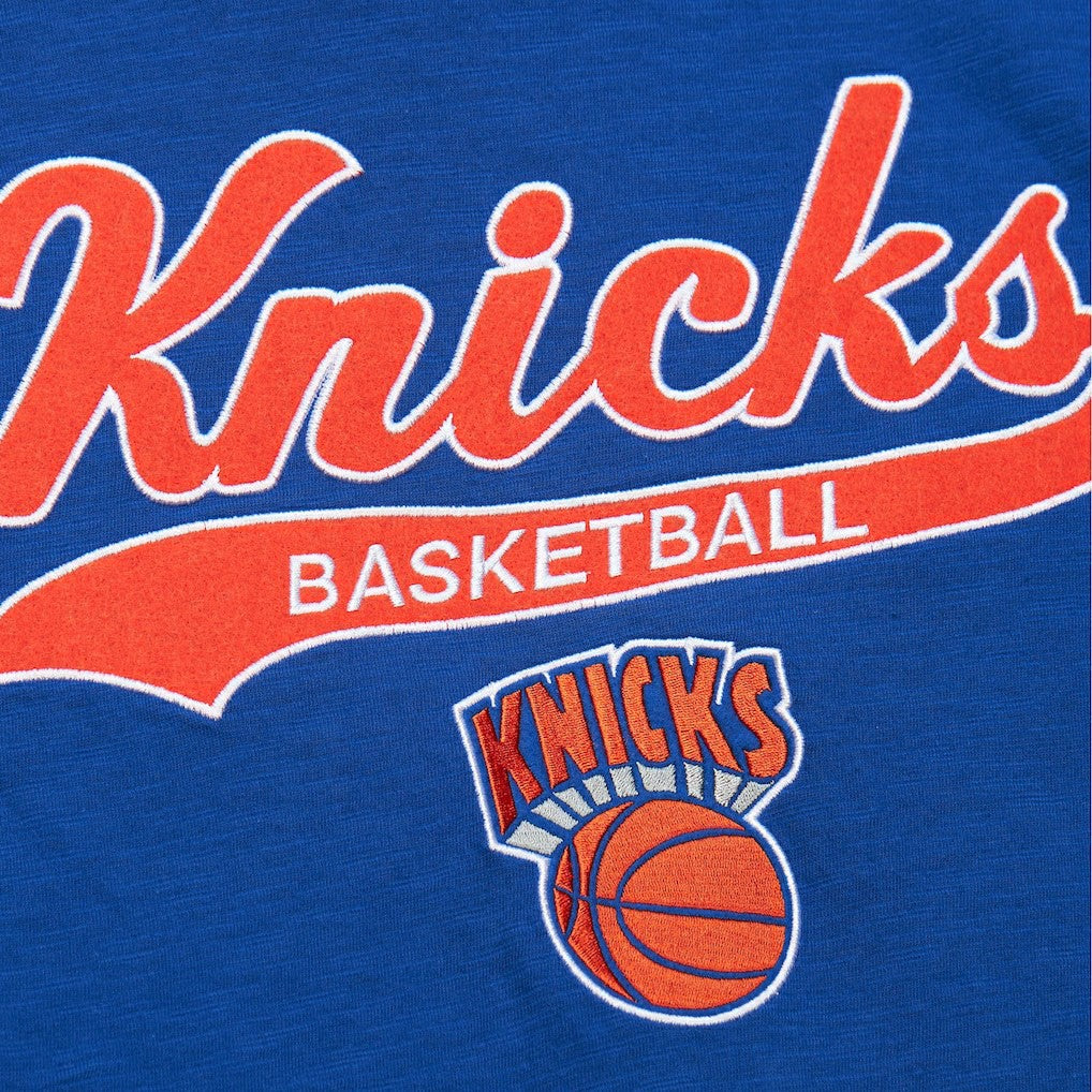 Mitchell & Ness New York Knicks Hardwood Classics Felt Applique Slub T-Shirt
