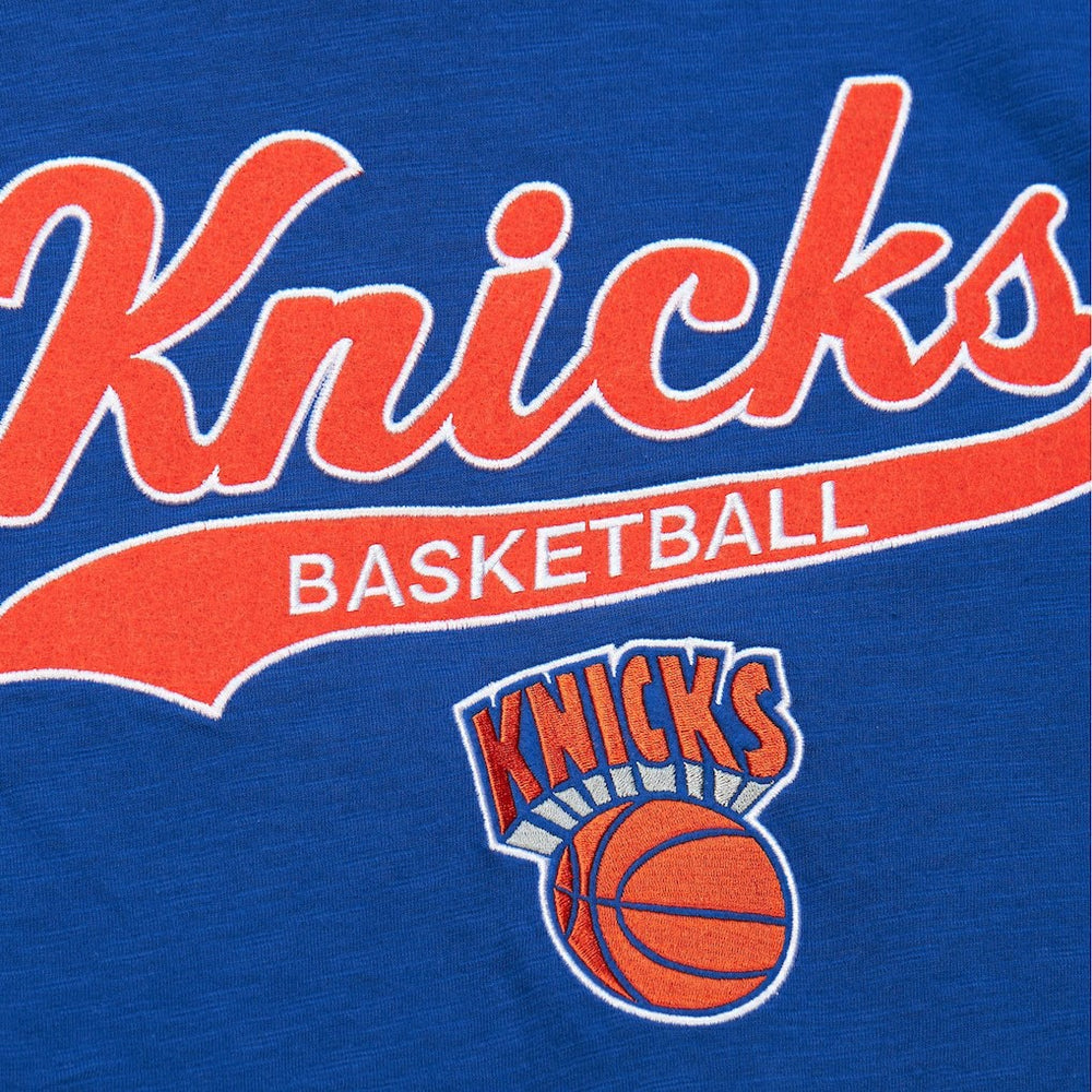 Mitchell & Ness New York Knicks Hardwood Classics Felt Applique Slub T-Shirt