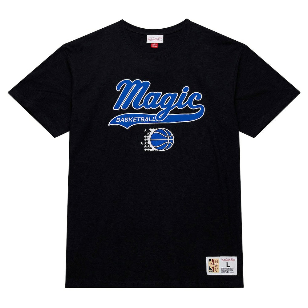 Mitchell & Ness Orlando Magic Hardwood Classics Felt Applique Slub T-Shirt