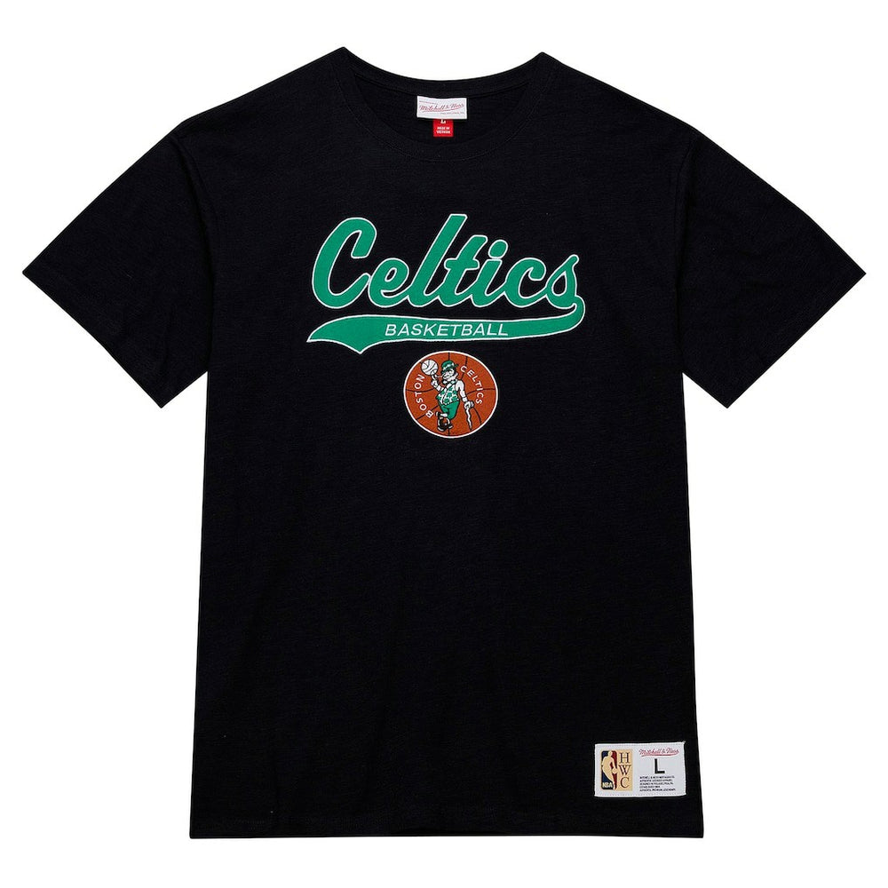 Mitchell & Ness Boston Celtics Hardwood Classics Felt Applique Slub T-Shirt