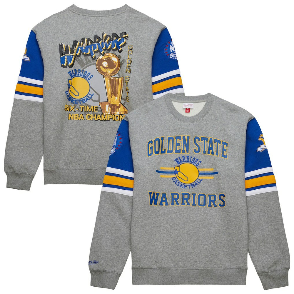 Mitchell & Ness Golden State Warriors Hardwood Classics All Over 4.0 Pullover Sweatshirt sale