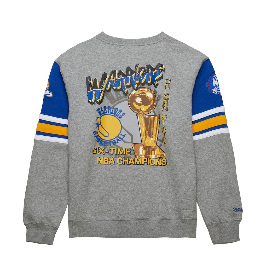 Mitchell & Ness Golden State Warriors Hardwood Classics All Over 4.0 Pullover Sweatshirt sale