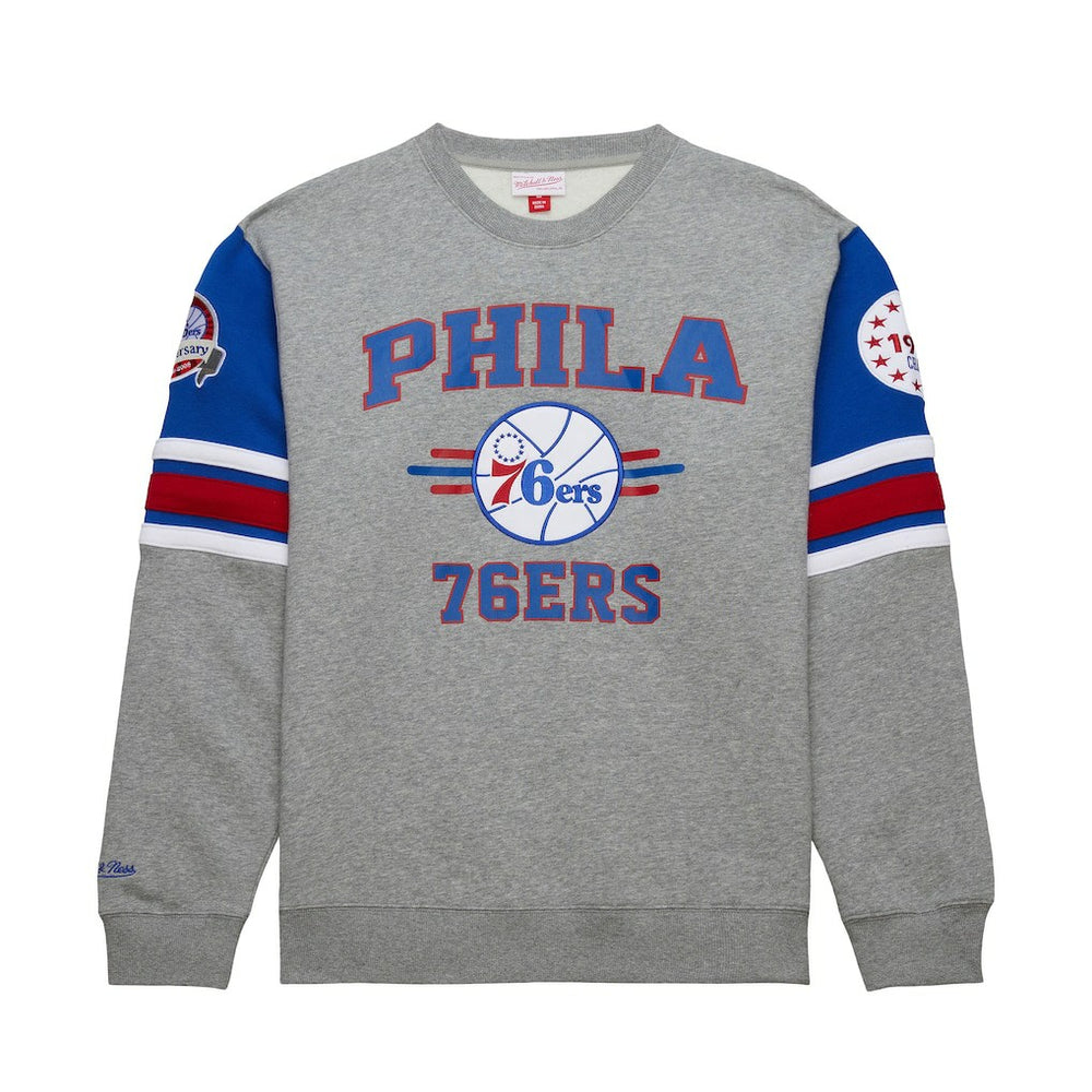 Mitchell & Ness Philadelphia 76ers Hardwood Classics All Over 4.0 Pullover Sweatshirt