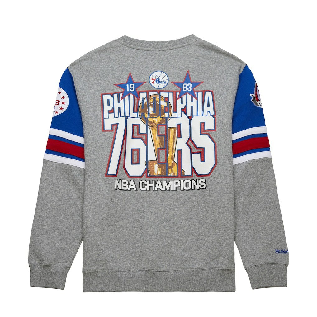 Mitchell & Ness Philadelphia 76ers Hardwood Classics All Over 4.0 Pullover Sweatshirt